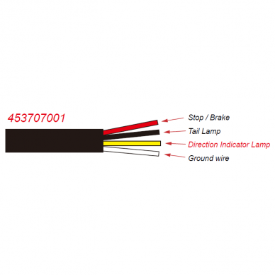 LED tail light 12-24V; 110x103mm, tail, direction indicator (left), brake, number plate lamp 5