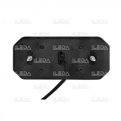 LED tail light 12-24V; 235x110mm, tail, direction indicator (right), brake, reverse, number plate, fog lamp and reflector 3