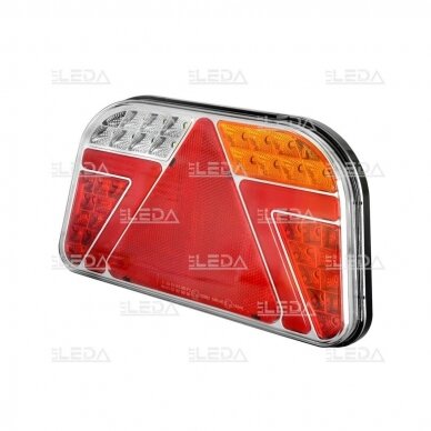 LED tail light 12-24V; tail, direction indicator (right), brake, reverse, number plate, fog lamp and reflector