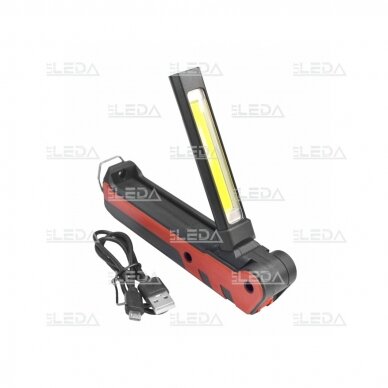 Rechargeable LED Work light (3W + 5W COB LED) 6
