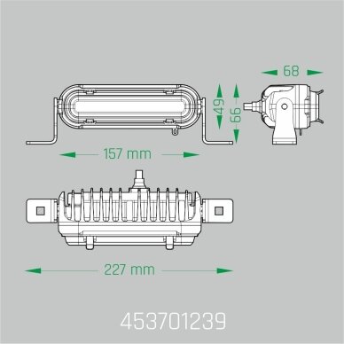 LED moto darbo žibintai 60W, 6100lm, kombinuoto spindulio, 6" stačiakampis, 2vnt, ECE R10, R148, R149 18 LED moto darbo žibintai 60W, 6100lm, kombinuoto spindulio, 6" stačiakampis, 2vnt, ECE R10, R148, R149 18
