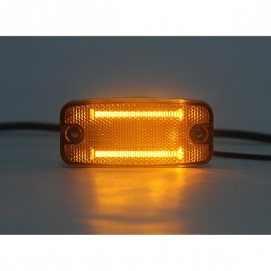LED side marker light with reflex reflector, amber 7