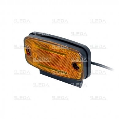 LED side marker light with reflex reflector, amber 3