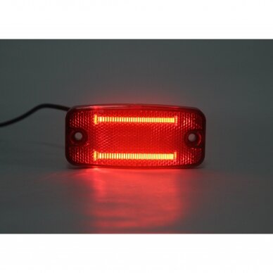 LED side marker light with reflex reflector, red 5