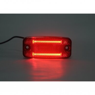 LED side marker light with reflex reflector, red 5 LED side marker light with reflex reflector, red 5