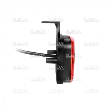 LED side marker light with reflex reflector, red 2