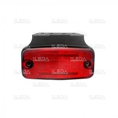 LED side marker light with reflex reflector, red 1