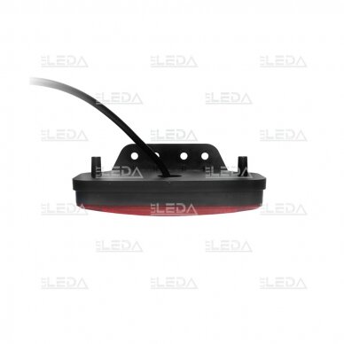 LED side marker light with reflex reflector, red 3 LED side marker light with reflex reflector, red 3