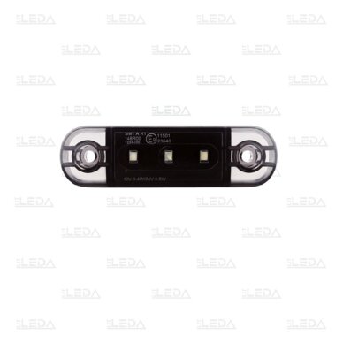 LED šoninis gabarito žibintas, 12-24V, baltas LED šoninis gabarito žibintas, 12-24V, baltas