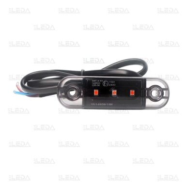 LED šoninis gabarito žibintas, 12-24V, raudonas 2 LED šoninis gabarito žibintas, 12-24V, raudonas 2