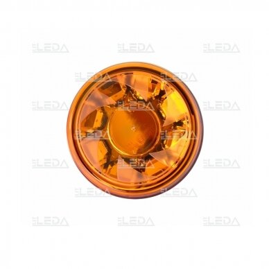 Sertifikuotas LED švyturėlis oranžinis tvirtinimas ant vamzdžio ECE R65, R10 1