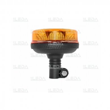 Sertifikuotas LED švyturėlis oranžinis tvirtinimas ant vamzdžio ECE R65, R10 4