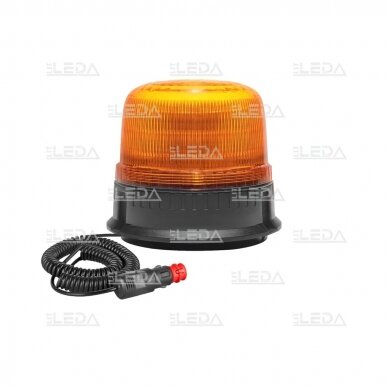 LED švyturėlis oranžinis, 12/24V; su magnetu; deimantinio stiklo; ECE R65, ECE R10 2