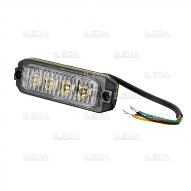 LED warning light amber 12-24V 12W LED 3