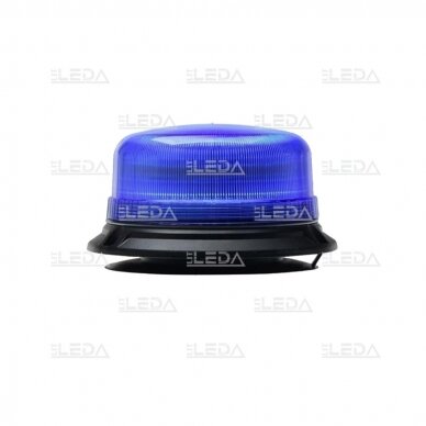 LED magnetic mount beacon, blue, 12-24V