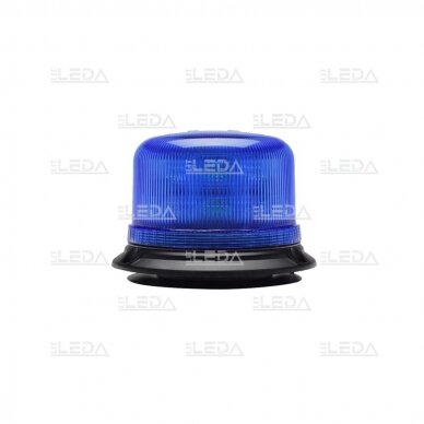 LED švyturėlis mėlynas su magnetu ir prisukamas 3 varžtais 12-24V