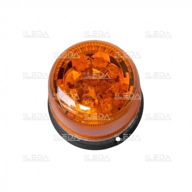 LED švyturėlis oranžinis, 12/24V; su magnetu; deimantinio stiklo; ECE R65, ECE R10
