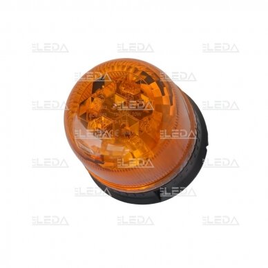LED švyturėlis oranžinis, 12/24V; su magnetu; deimantinio stiklo; ECE R65, ECE R10 1