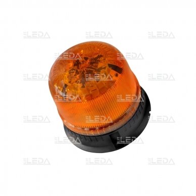 LED švyturėlis oranžinis, 12/24V; su magnetu; deimantinio stiklo; ECE R65, ECE R10 4