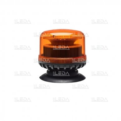 LED švyturėlis oranžinis su magnetu, 12-24V