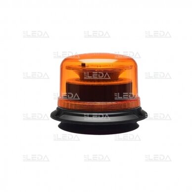 LED švyturėlis oranžinis su magnetu ir prisukamas 12-24V