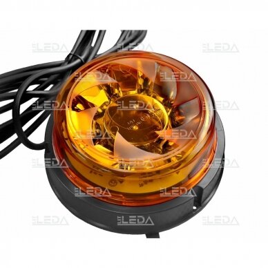 Sertifikuotas LED švyturėlis oranžinis (su magnetu ir 3 varžtais)