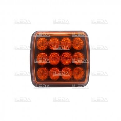 LED mini warning light set, amber, wireless, rechargable, 5W, 12V-24V