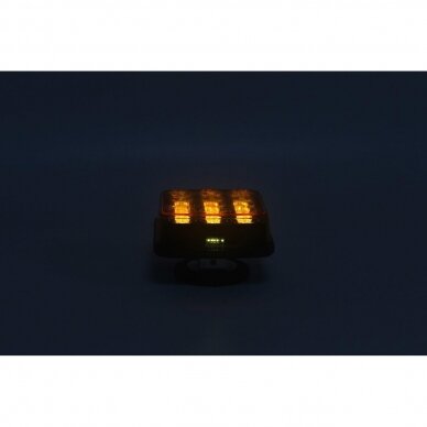 LED warning light rechargeable set, amber, magnetic 13