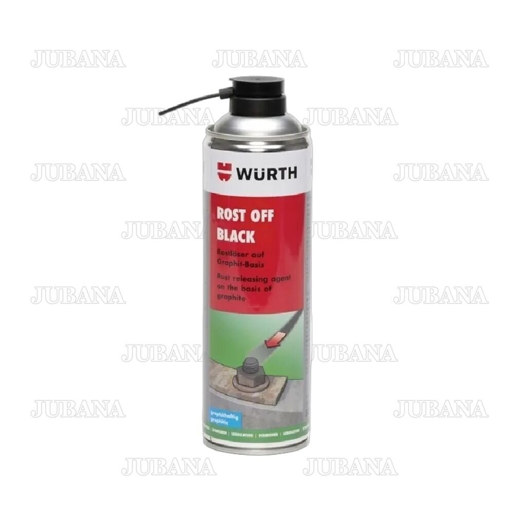 Minkštiklis rūdžių ROST OFF BLACK (purškiamas) 500 ml, WURTH Minkštiklis rūdžių ROST OFF BLACK (purškiamas) 500 ml, WURTH