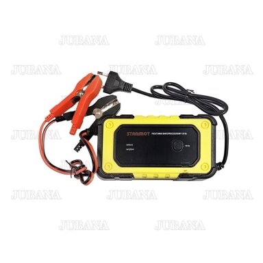 Microprocessor battery charger with LCD display, 6A, 12V