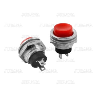ON-OFF button, 2A 250AVC red without fixation