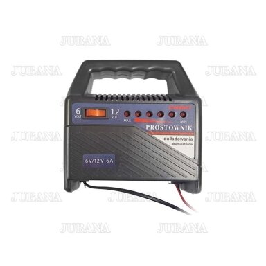 Battery charger 6A, 6/12V, 6 diodes