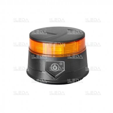LED magnetic mount + base mount beacon, rechargeable