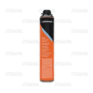 Putos montažinės B3 pistoletui PROFI 750ml, BERNER Putos montažinės B3 pistoletui PROFI 750ml, BERNER