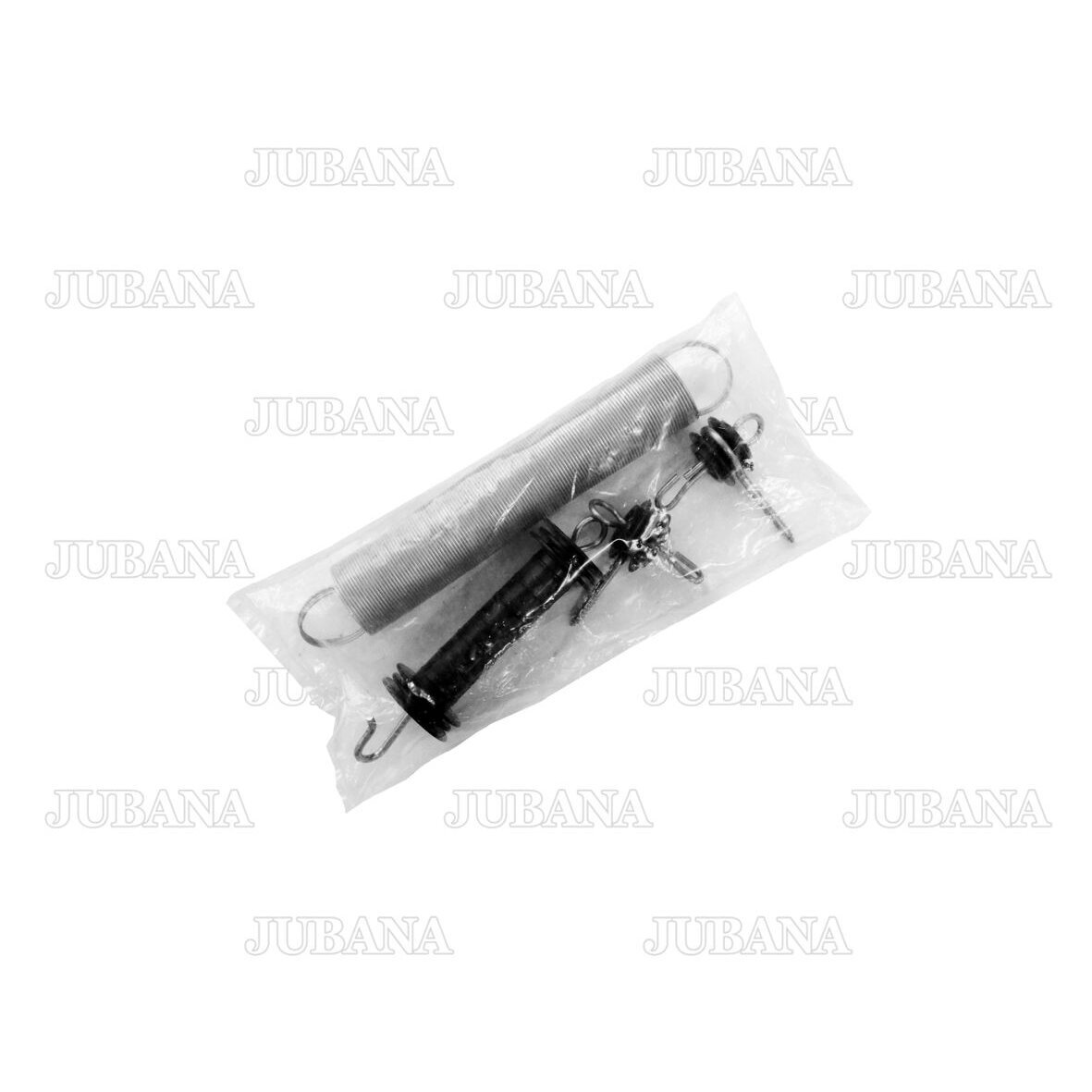 Handle for electric fence gates with spring Handle for electric fence gates with spring
