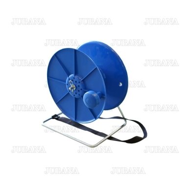 Reel for electric fence wire and cables, with 300 mm locking mechanism