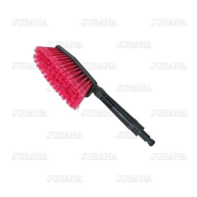 Car washing brush with hose connection