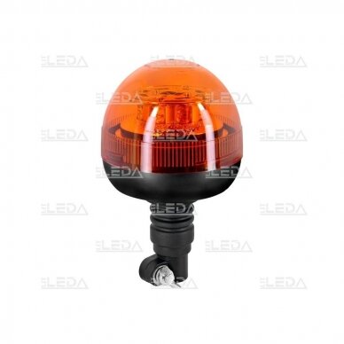 LED flexible pipe mount micro beacon, 12-24V; ECE R65, ECE R10