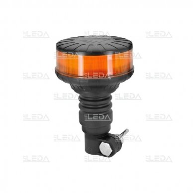 LED flexible pipe mount micro beacon, 12-24V; ECE R65, ECE R10