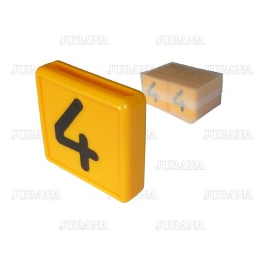 Number for identification lanyard '4'