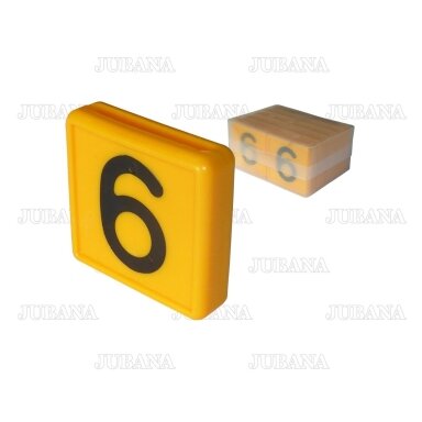 Number for identification lanyard '6'