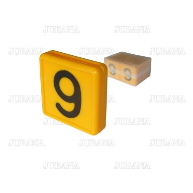 Number for the lanyard identification '9'