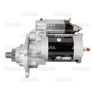 Starteris JUBANA 12V 2,8kW; BOBCAT, KUBOTA, CLARK, PERKINS, NEW HOLLAND
