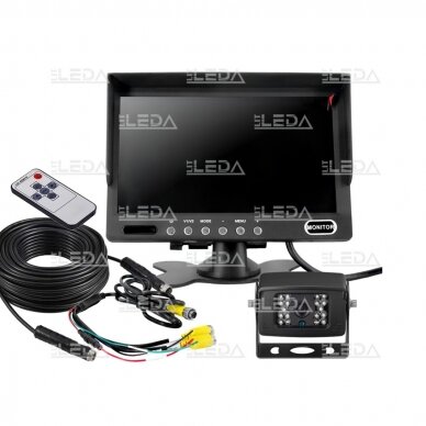 Video system (camera, 7-inch monitor, 2 channels, 20 m extension cable) 1