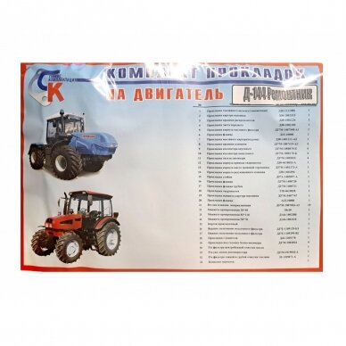 Variklio tarpinių komplektas RMK D-144 1 Variklio tarpinių komplektas RMK D-144 1
