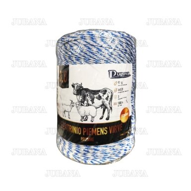 Rope for electric fence, 6 strands 0.20 mm 1000 m DUGUVA