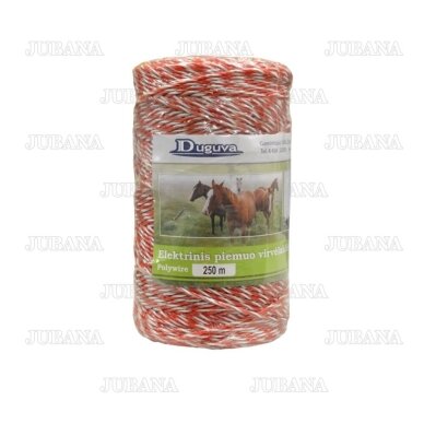 Cord for electric fence 6 wires 0.20 mm 250 m DUGUVA 2 Cord for electric fence 6 wires 0.20 mm 250 m DUGUVA 2