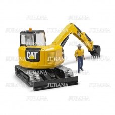BRUDER toy Cat® Mini Excavator with worker
