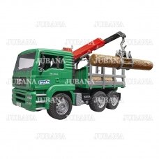 BRUDER toy MAN Timber truck with loading crane