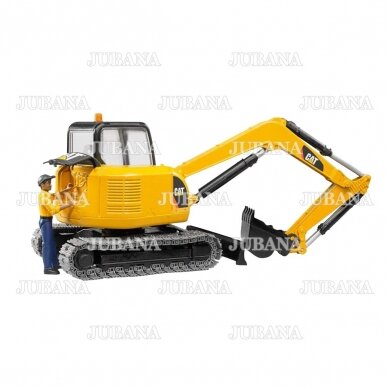 BRUDER toy Cat® Mini Excavator with worker 3